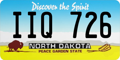 ND license plate IIQ726