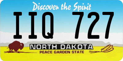ND license plate IIQ727