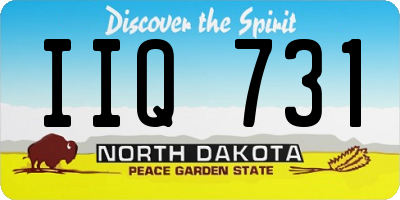 ND license plate IIQ731