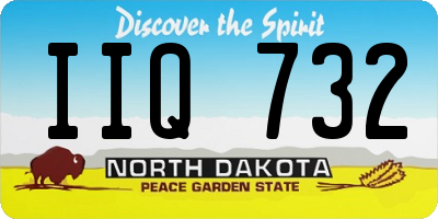 ND license plate IIQ732