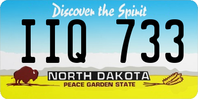 ND license plate IIQ733