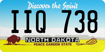 ND license plate IIQ738