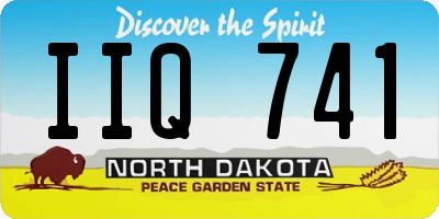 ND license plate IIQ741