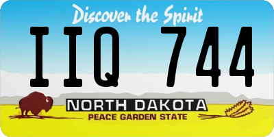 ND license plate IIQ744