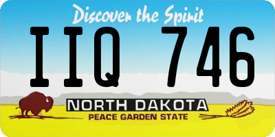 ND license plate IIQ746