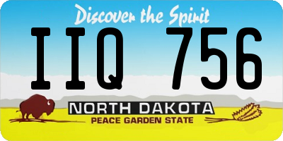 ND license plate IIQ756