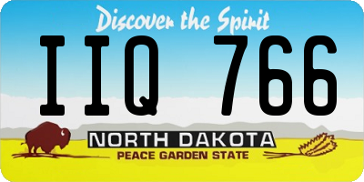 ND license plate IIQ766