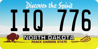 ND license plate IIQ776