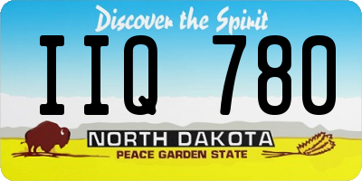 ND license plate IIQ780