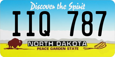 ND license plate IIQ787