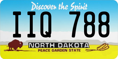 ND license plate IIQ788