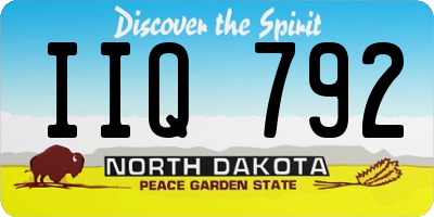 ND license plate IIQ792