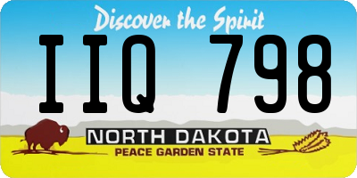 ND license plate IIQ798