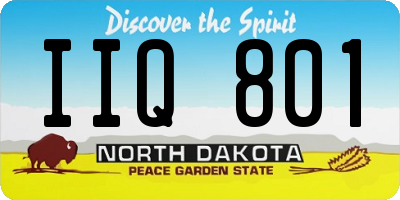 ND license plate IIQ801