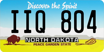 ND license plate IIQ804