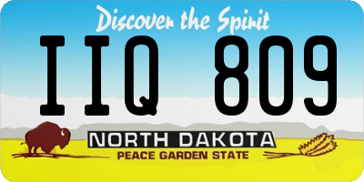 ND license plate IIQ809