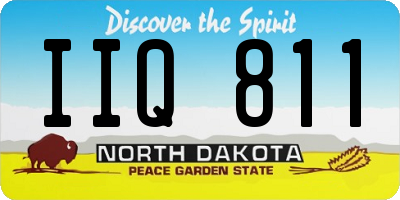 ND license plate IIQ811