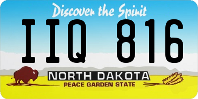 ND license plate IIQ816
