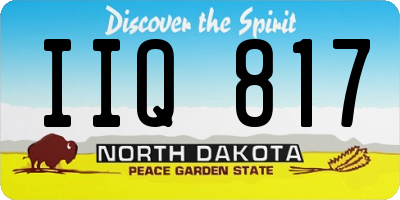 ND license plate IIQ817