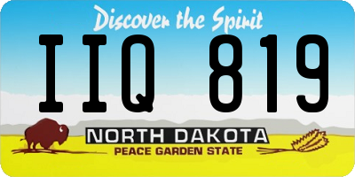 ND license plate IIQ819
