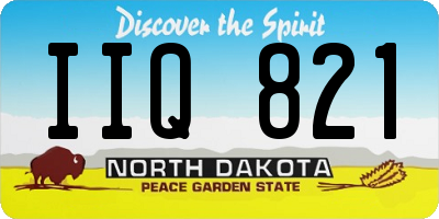 ND license plate IIQ821