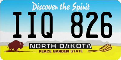ND license plate IIQ826