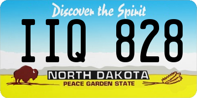 ND license plate IIQ828