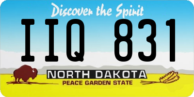 ND license plate IIQ831