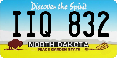 ND license plate IIQ832