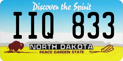 ND license plate IIQ833