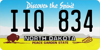ND license plate IIQ834