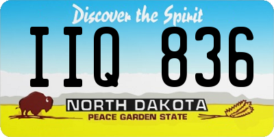 ND license plate IIQ836