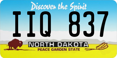 ND license plate IIQ837
