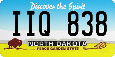 ND license plate IIQ838