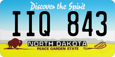 ND license plate IIQ843