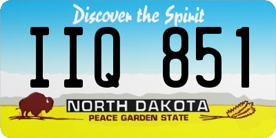 ND license plate IIQ851