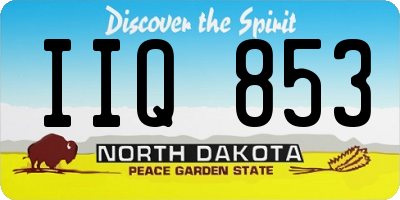 ND license plate IIQ853
