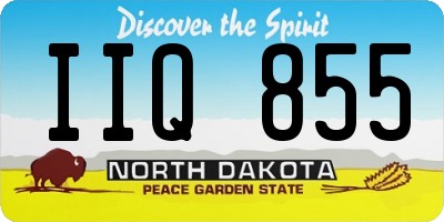 ND license plate IIQ855