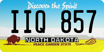 ND license plate IIQ857