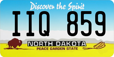 ND license plate IIQ859