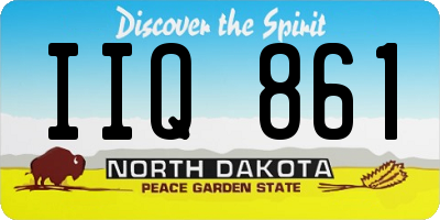 ND license plate IIQ861