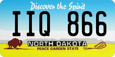 ND license plate IIQ866