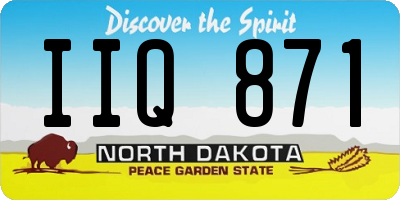 ND license plate IIQ871
