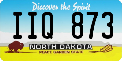 ND license plate IIQ873