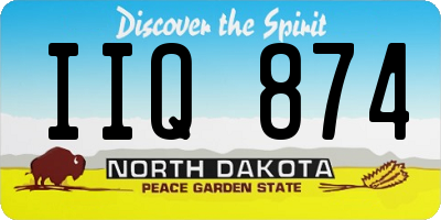 ND license plate IIQ874