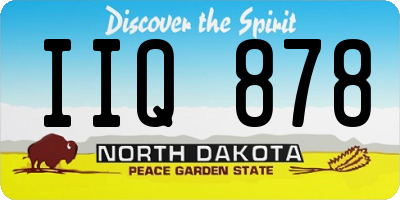 ND license plate IIQ878