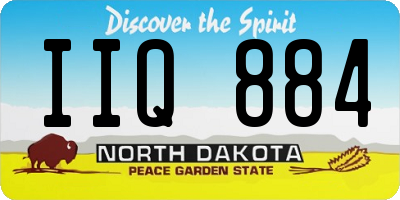 ND license plate IIQ884