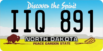 ND license plate IIQ891