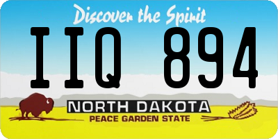 ND license plate IIQ894
