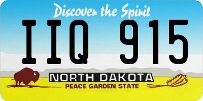 ND license plate IIQ915